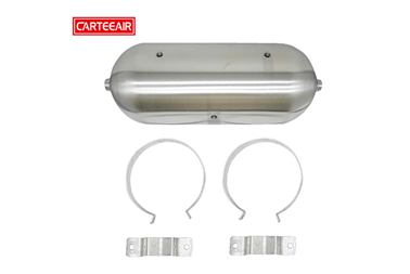 2.0 Gallon Seamless Aluminum Air Tank, Air Tank for Air Suspension Air Compressor Kit
